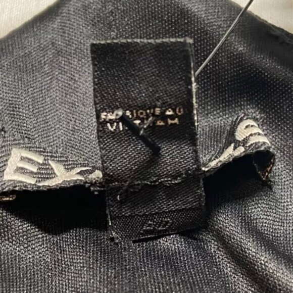 Express Dress Women's Size 10 Black Spaghetti Strap Front Slit Office Wear NWT - Picture 10 of 11